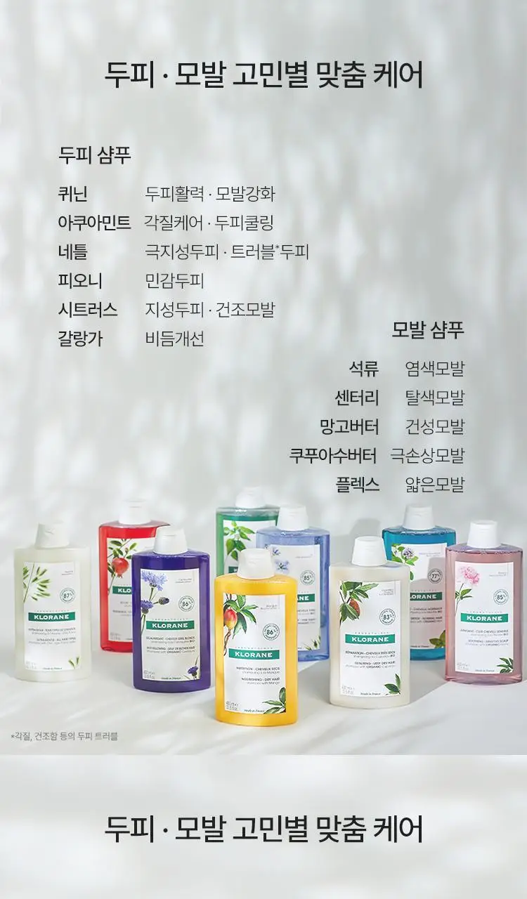 [지성두피 & 쿨링] 클로란 아쿠아민트 샴푸 더블 기획 (400ml 2입기획) 상세페이지 12